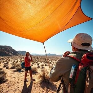 Heat management in desert