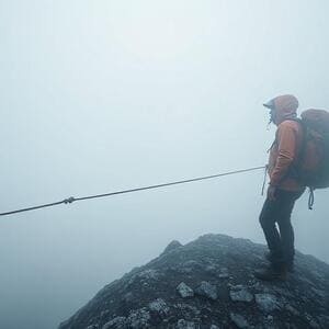Whiteout navigation and whistle signal