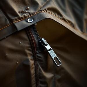 Vestibule zipper and storm flap