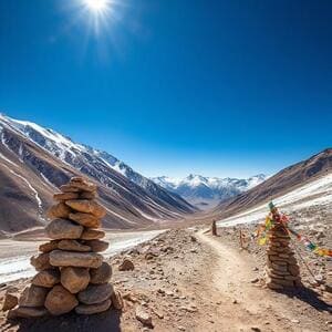 High altitude pass in Ladakh
